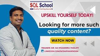 Looking for more such quality content? I Quality Content I #sqlschool #sql