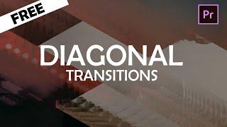 Diagonal Transitions Template Adobe Premiere Pro