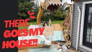 Home addition project - Ep 2 - DEMOLITION DAY!