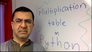 08 How to program a multiplication table in Python.