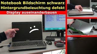 Notebook Bildschirm schwarz - Display zerlegen - externen Monitor aktivieren - [4K Video]