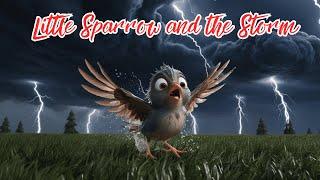 Little Sparrow and The Storm – The Cheerful Sparrow Who Learned to Listen | AiScreenMagic