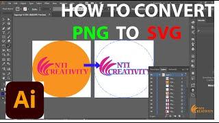 How to convert an image from PNG to SVG using Adobe Illustrator [Very simple method]