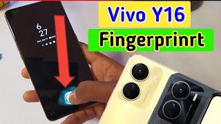 Vivo y16 display fingerprint setting/Vivo y16 fingerprint screen lock/fingerprint sensor