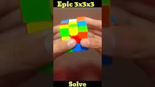 Epic 3x3x3 Rubix Cube Solve || UZ Cubing