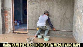 Cara plester tembok rumah.!!