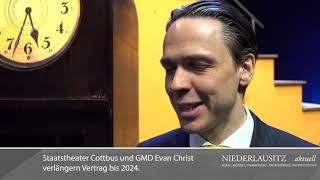 GMD und Chefdirigent Evan Christ verlängert Vertrag am Staatstheater Cottbus