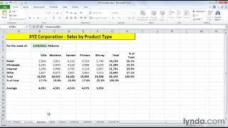 Excel Tutorial - How to use 3D formulas