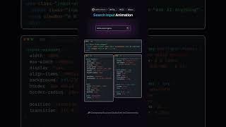 Unique Input Field Animation | HTML & CSS  #webdevelopment #css