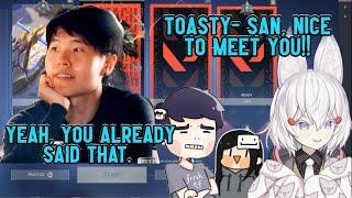 Toasty-san & Hyper Tenma (Vtuber) FUNNY Interactions | VALORANT Tsundere