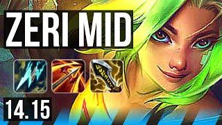 ZERI vs DR. MUNDO (MID) | 11/1/5, Legendary, 700+ games | EUW Grandmaster | 14.15