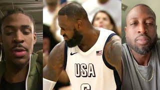 NBA PLAYERS REACT TO TEAM USA VS GERMANY - TEAM USA FINISHES 5-0 IN  TUNEUP GAME