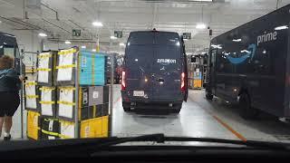 Amazon Delivery Driver Van Loading Ride Along - Entering The Warehouse 