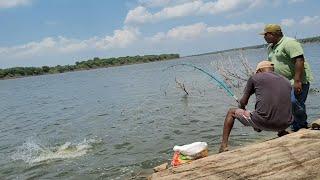 Unbelievable fishing in River|7.5Kg Very Big Size Rohu Fish Catching by Professional Fisherman