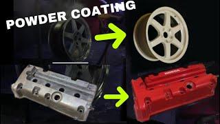 Cara mudah dan sederhana Repaint atau cat ulang velg TE37 powder coating murah