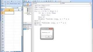 Excel VBA Topic 7.2 - For Loops