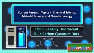 carbon quantum dots synthesis | blue carbon quantum dots | carbon dots