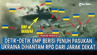 Detik-detik Rudal Anti-tank Rusia Hantam BPM dan Bradley yang Digunakan Tentara Ukraina