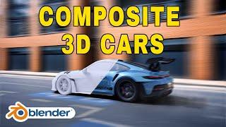 How To Composite A 3D Car On A Photograph | Blender Tutorial