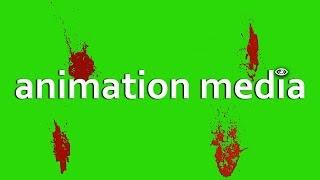 HORROR BLOOD SPLAT ANIMATION - FREE STOCK GREEN SCREEN / CHROMA KEY GRAPHICS [CCM)