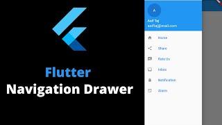 How to create navigation drawer in Flutter || Flutter Navigation Drawer Tutorial