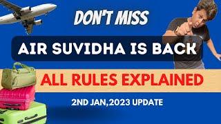 air suvidha latest update | Travel Rules for South East Asia Travellers | Thailand Travel Update