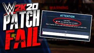 Patch 1.03 For WWE 2K20 Accidentally DELETES Save! #FixWWE2K20