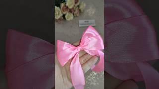 Diy crafts/How to Make Simple Easy Bow/Ribbon Hair Bows Tutorial/Diy beauty and easy#shorts #diy