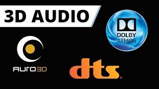 Dolby Atmos vs. Auro 3D vs. DTS:X - die Unterschiede der großen 3D Audio Formate!