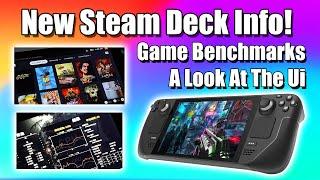 New Steam Deck Info! Game Benchmarks and UI Leak
