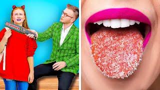 FUNNY WAYS TO SNEAK CANDIES INTO CLASS || Awesome Food Hacks And Tricks By 123 GO! LIVE