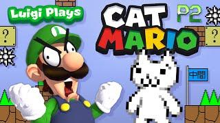 Luigi Plays: CAT MARIOOO - PART 2