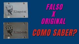 Como diferenciar SSD Kingston Original do Falso Aduterado Falsificado Descobrir Rapidamente
