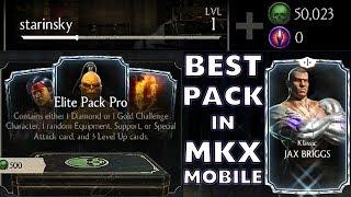 MKX Mobile 1.18 Update. Elite Pack Pro HUGE Opening. SO MANY DIAMOND CHARACTERS!