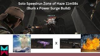 Once Human - Solo Speedrun Black Sector Zone of Haze 11m58s | Burn x Power Surge Build