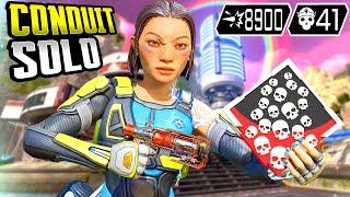 SOLO CONDUIT 41 KILLS & 8900 DAMAGE ABSOLUTELY INSANE IN TWO GAMES (Apex Legends Gameplay)