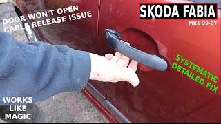 SKODA FABIA Door Stuck Won't open (Mk1 99-07)
