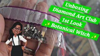 Unboxing Diamond Art Club 1st Look ️ Botanical Witch ‍️ ️