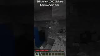 Minecraft How to make an Efficiency 1000 pickaxe