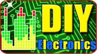 Simple LED VU METER - electronics diy kit