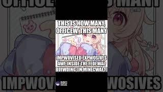 loli says there are dis many officwer- meme #shorts