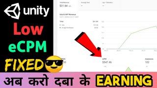 Unity Ads Low eCPM Fixed || Increase Your eCPM || Unity Ads se paise kaise kamaye