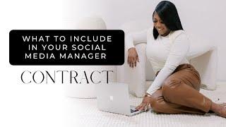 What to include in your Social Media Manager Contract!