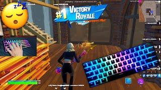 [1 HOUR] Chill & Satisfying Keyboard & Mouse Sounds  ASMR  Fortnite ZoneWars Gameplay 240FPS