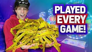 Playing EVERY Game At Dave & Buster's Arcade!