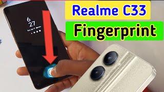 Realme c33 display fingerprint setting/Realme c33 fingerprint screen lock/fingerprint sensor