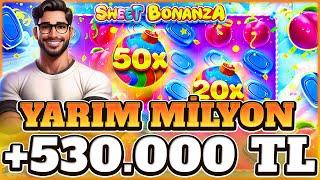 SWEET BONANZA KÜÇÜK KASA | 530.000 TL KAZANÇ | SLOT OYUNLARI REKOR TAKTİK