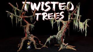 Twisted SWAMP TREES Terrain Build!  Perfect for D&D and Frostgrave!