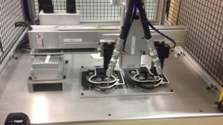 Automated adhesive dispensing with a 3-axis robot