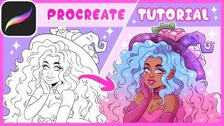 How I Color In Procreate! || FULL TUTORIAL!